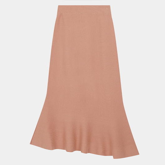 ML2235 Soft Elegant 100% Cotton A-line Fishtail Knitted Skirt