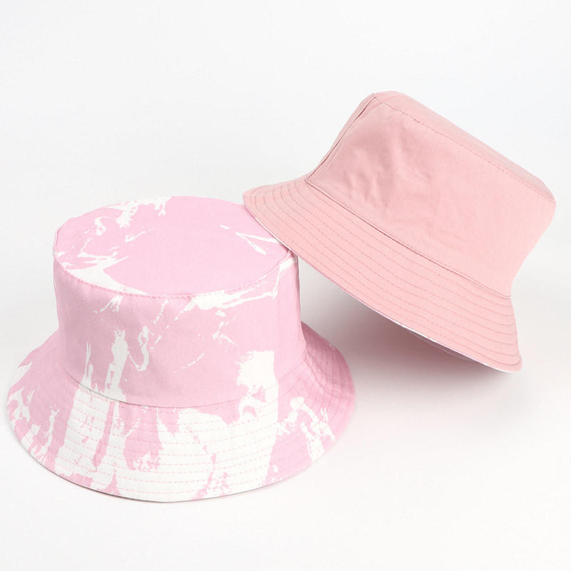 BK00007 Tie-dyed Cotton Bucket Hat On Both Sides