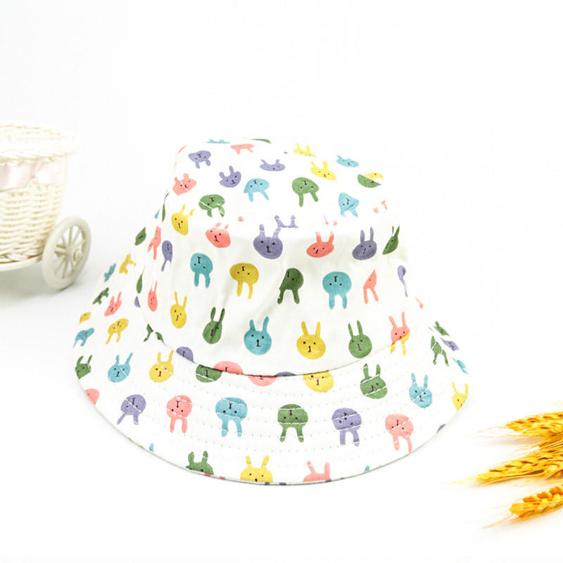 BK00008 2-4 Years Old Cartoon Sunblock Kids Bucket Hat For Boys And Girls