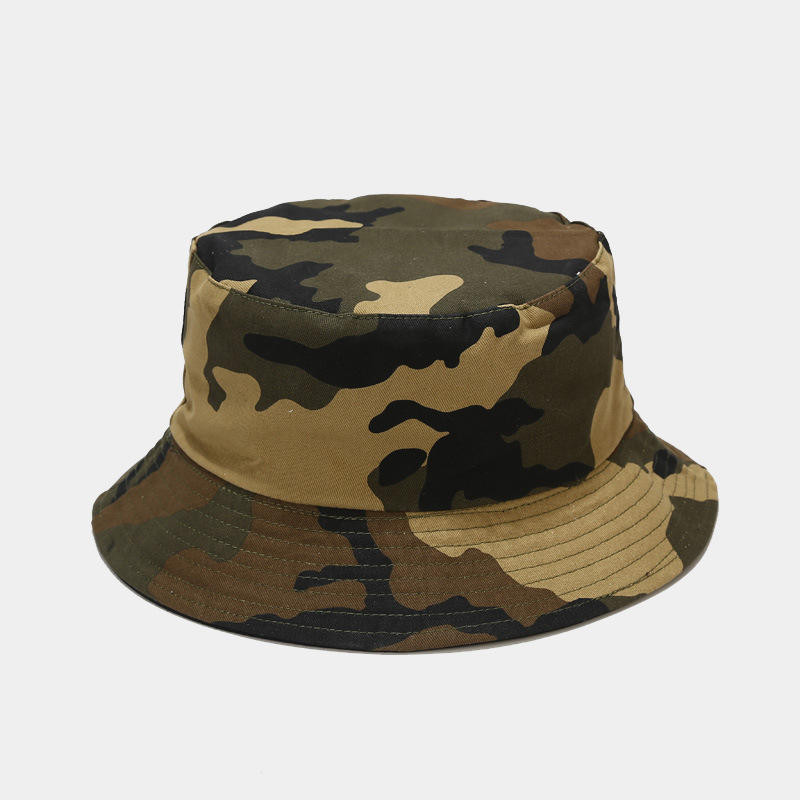 BK00076 Camouflage Double Travel Sunscreen Bucket Hat