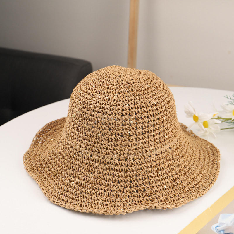 BK00026 Small Brimmed Women's Bucket Hat Beach Sunscreen Hat
