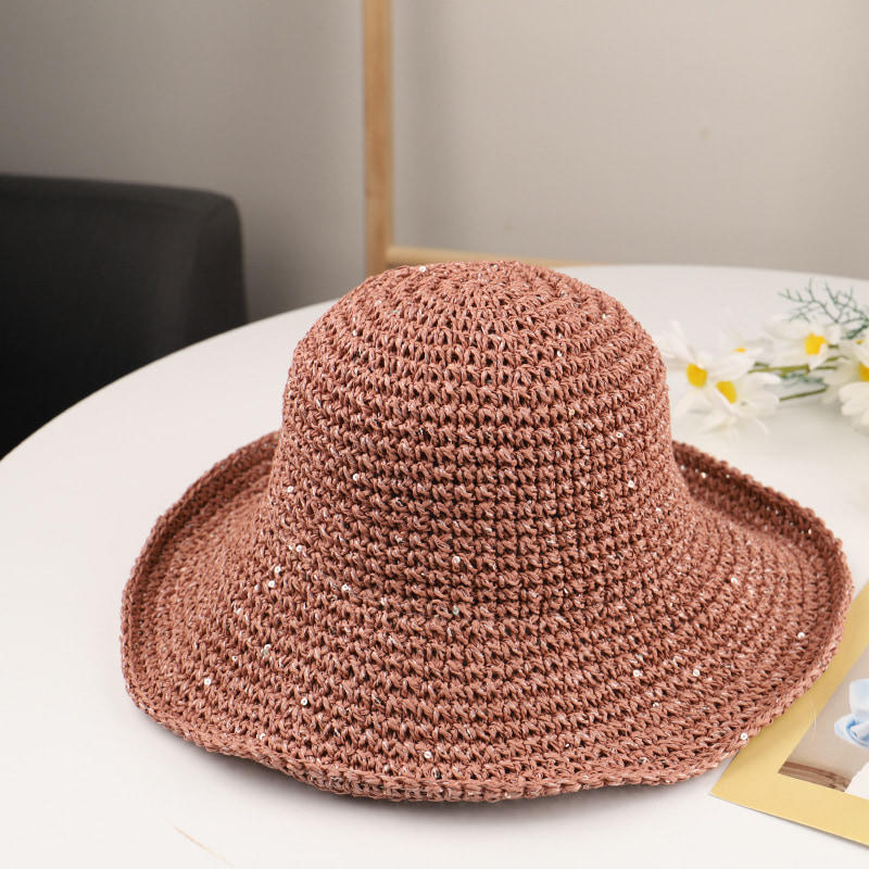 BK00026 Small Brimmed Women's Bucket Hat Beach Sunscreen Hat