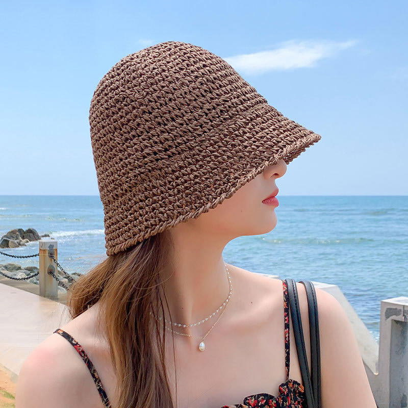 BK00017 Beach Small Eaves Simple Sunshade Bucket Hat