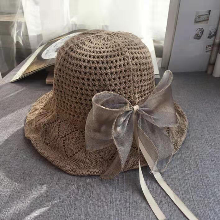 BK00032 Cotton Linen Wide Brim Bucket Hat