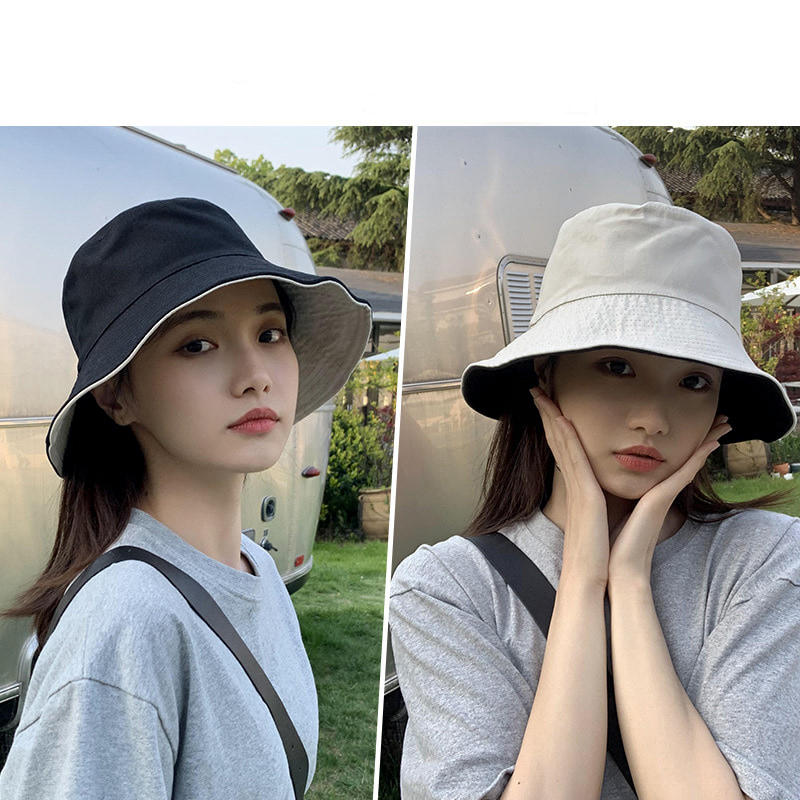 BK00039 Foldable Portable Ladies Beach Bucket Hat