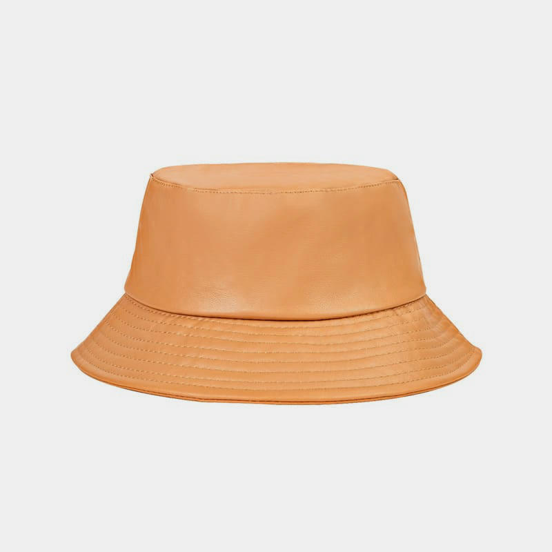BK00049 PU Leather Bucket Hat
