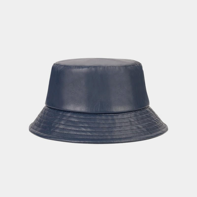 BK00049 PU Leather Bucket Hat