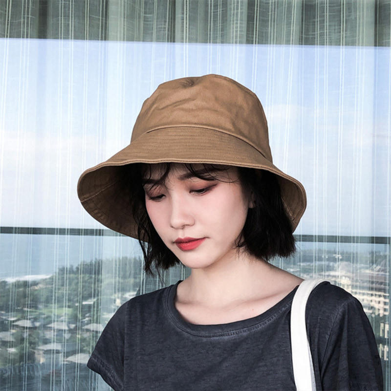 BK00029 Breathable Sunscreen Cotton Bucket Hats