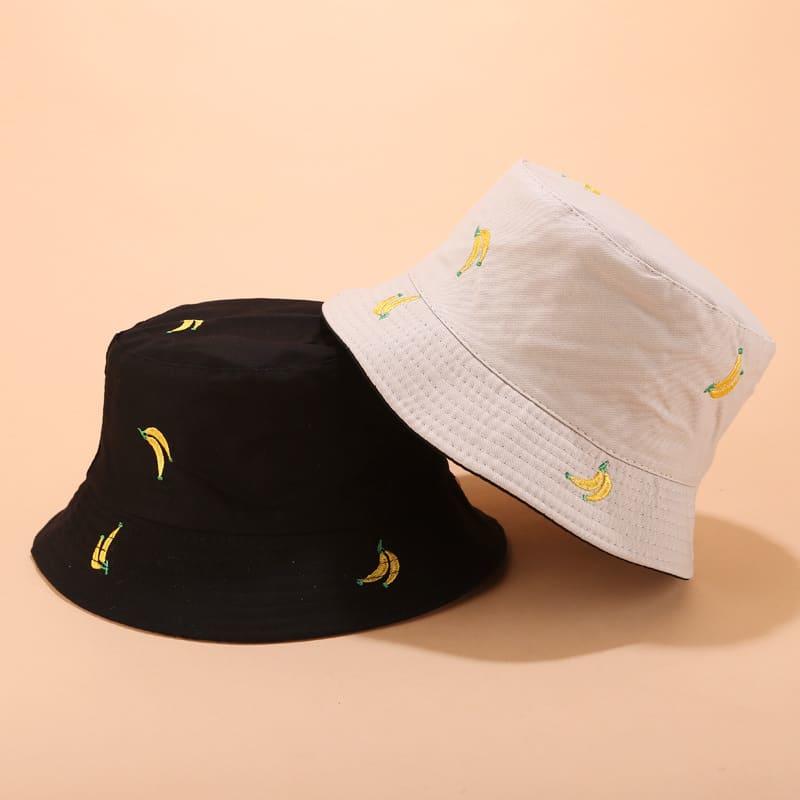 BK00060 Banana Fruit Pattern Ladies Bucket Hat
