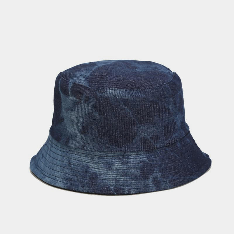 BK00069 Denim Tie-dye Women's Bucket Hat