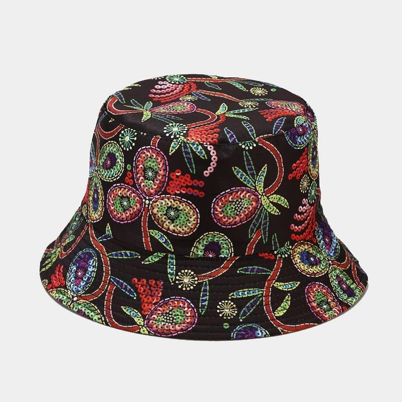 BK00066 Floral Print Cotton Bucket Hat