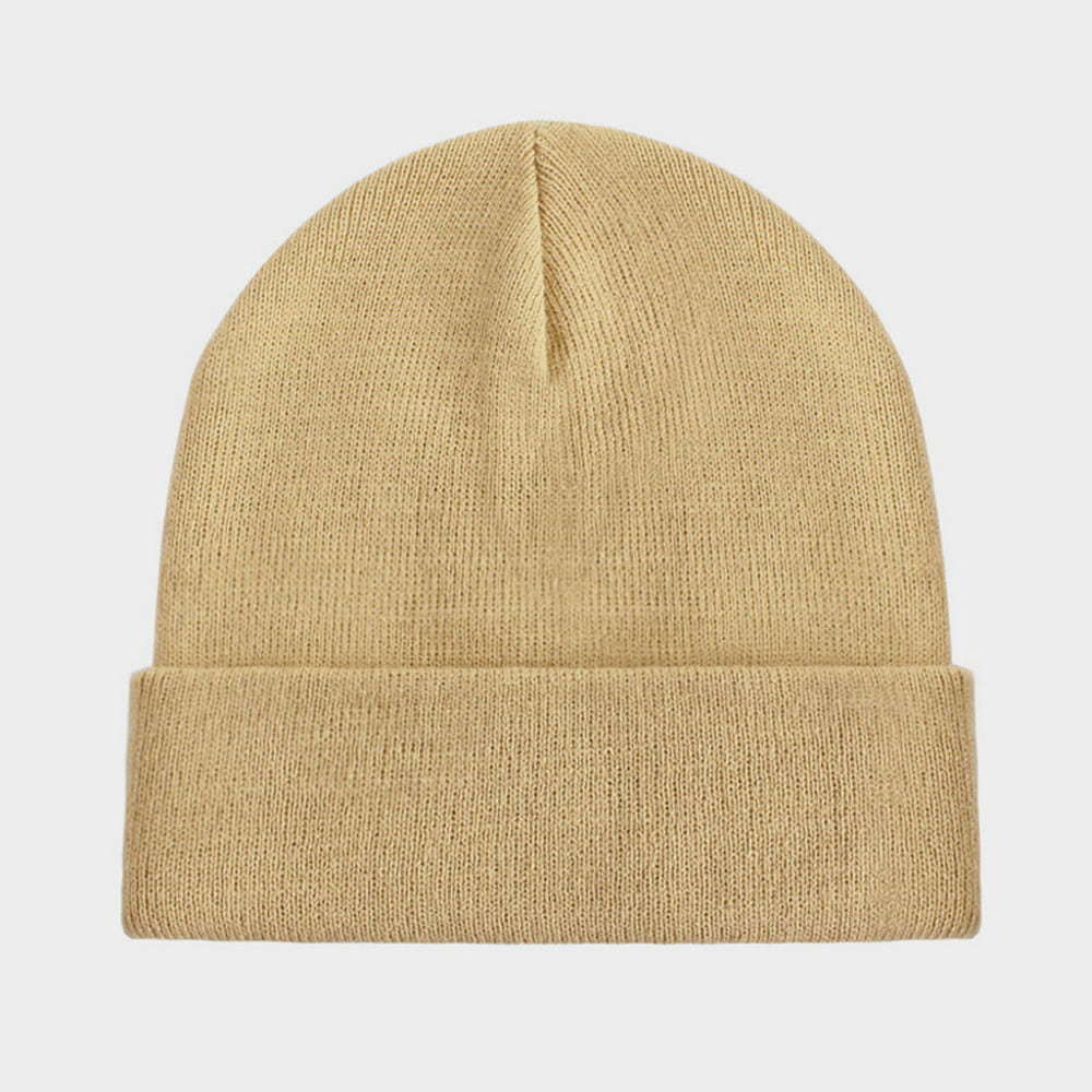 H00002 Solid Color Autumn Winter Men's And Women's Outdoor Knitted Hat