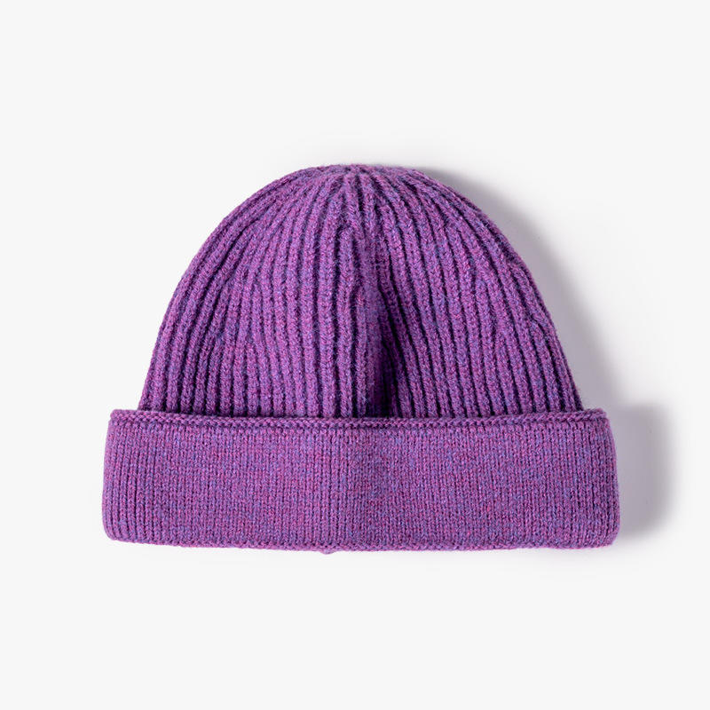 H00013 Multi-color Adult Wool Knitted Hat In Autumn Winter