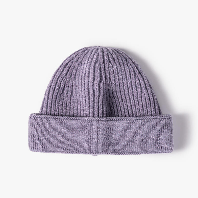 H00013 Multi-color Adult Wool Knitted Hat In Autumn Winter