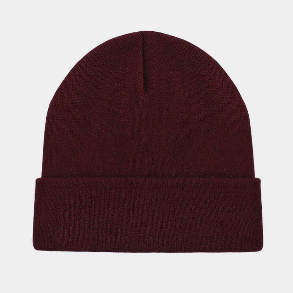 H00002 Solid Color Autumn Winter Men's And Women's Outdoor Knitted Hat
