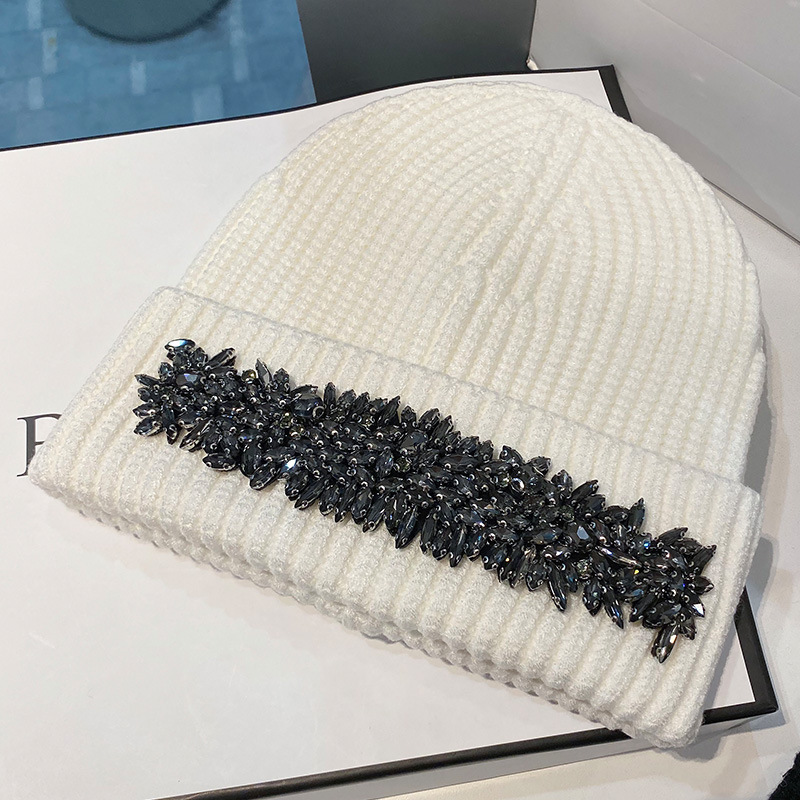 H00020 Water Drill Design Knitted Ear Hats