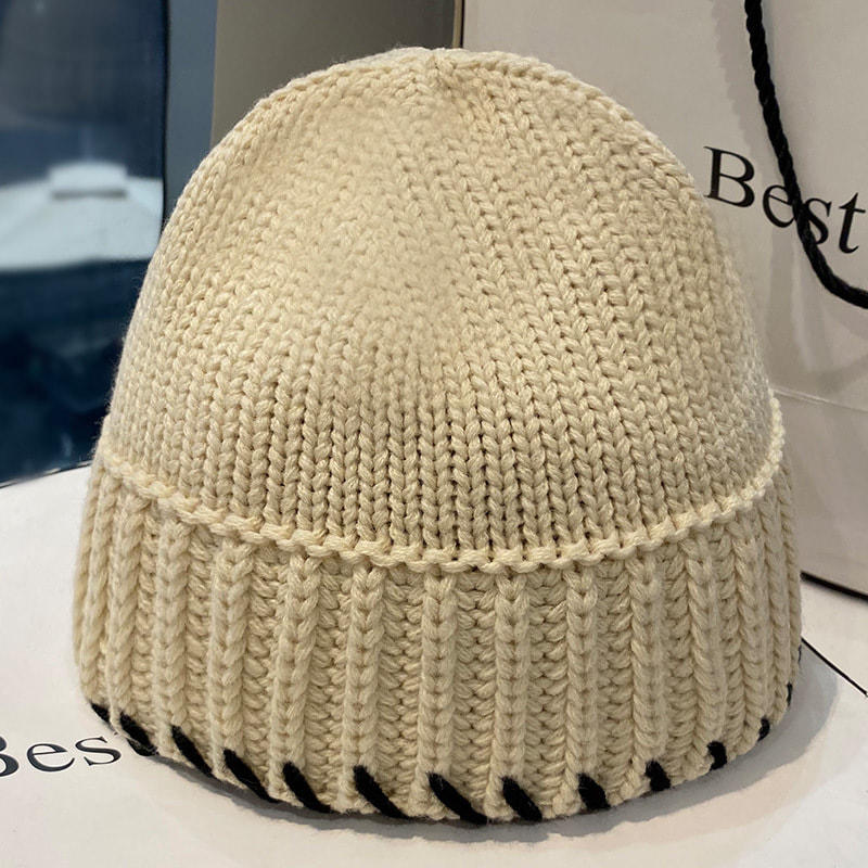 H00022 Autumn And Winter Knitted Eaves Hat