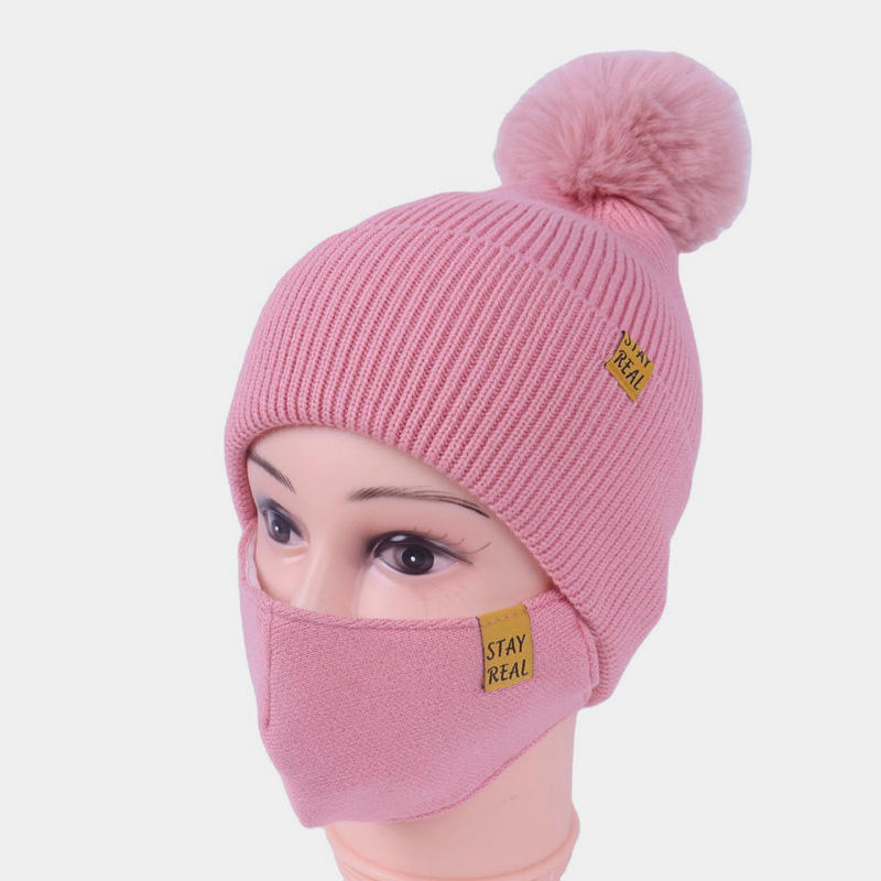 H00032 Knitted Hat Mask Set
