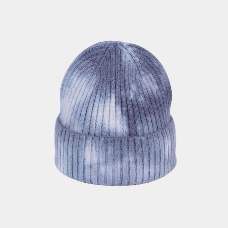 H00034 Tie-dyed European And American Casual Knitted Hat