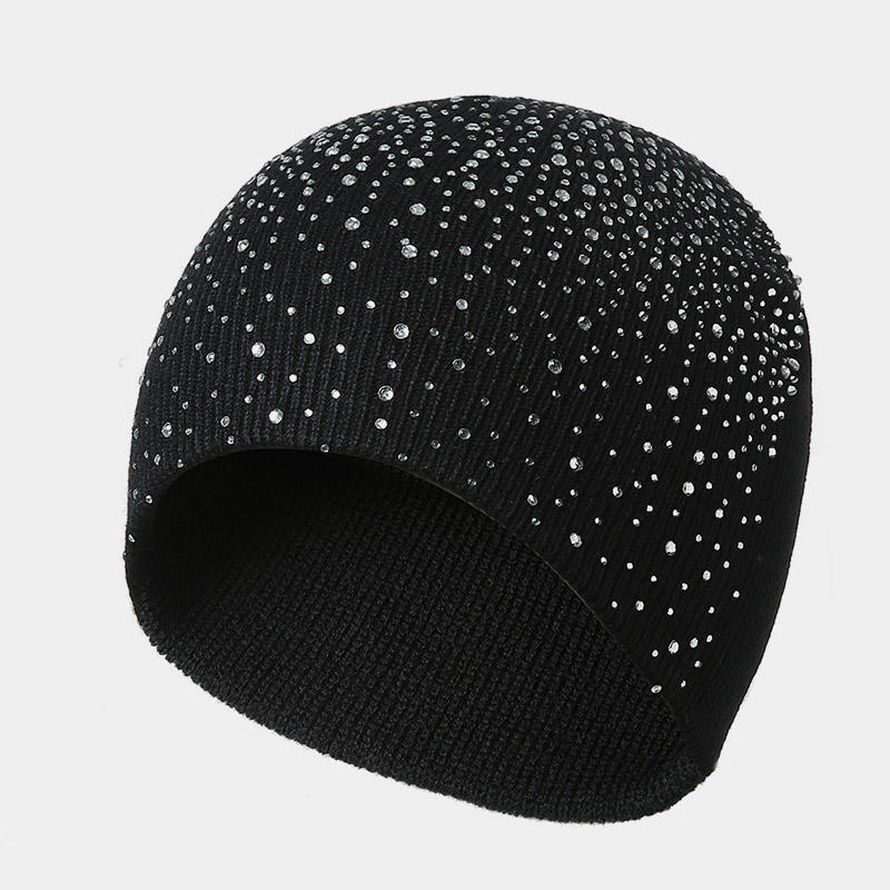 H00057 Hot Diamond Weave Knitted Hat For Adult