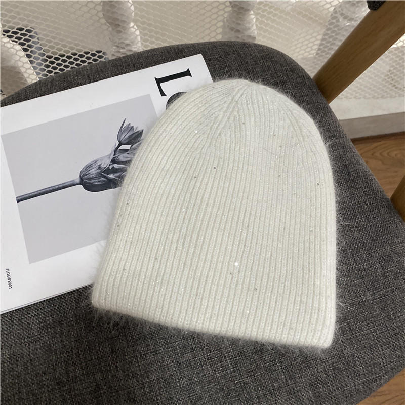 H00065 Rabbit Hair Blend Adult Knitted Hat