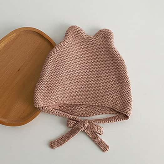 H00088 Newborn Warm Windproof Soft Woolen Knitted Hat