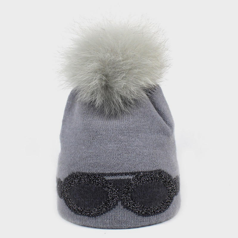 H00095 10% Wool 90% Brushed Yarn Adult Jacquard Knitted Hat
