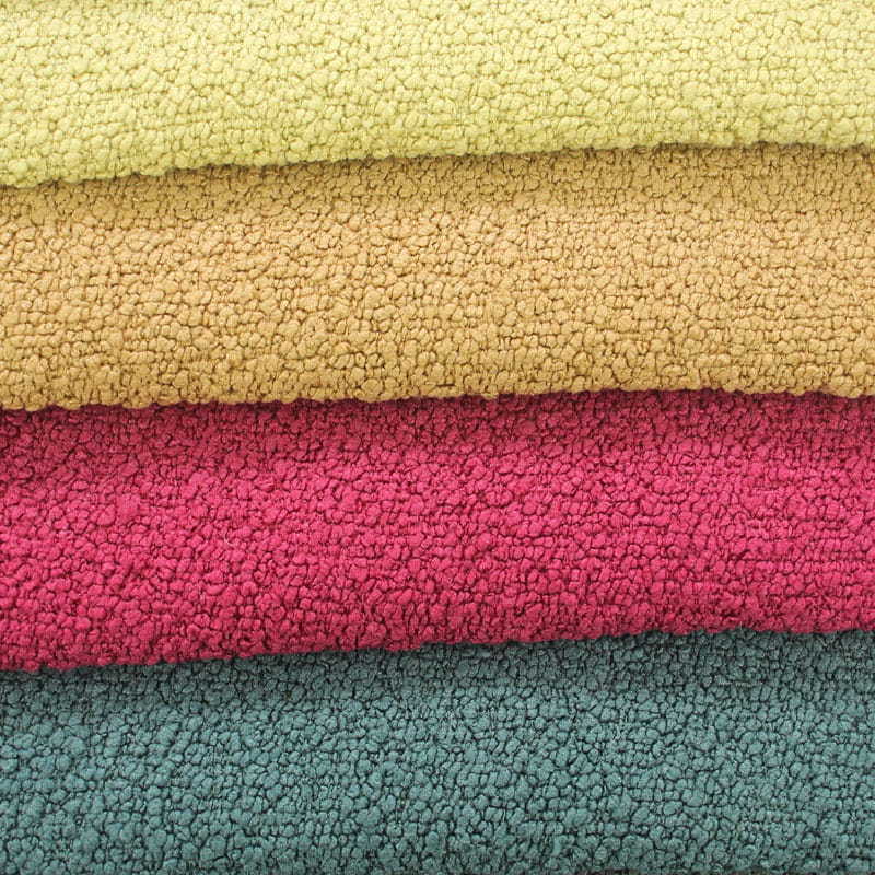 SM-A0005 100% Polyester Hoop Yarn Teddy Sofa Fabric