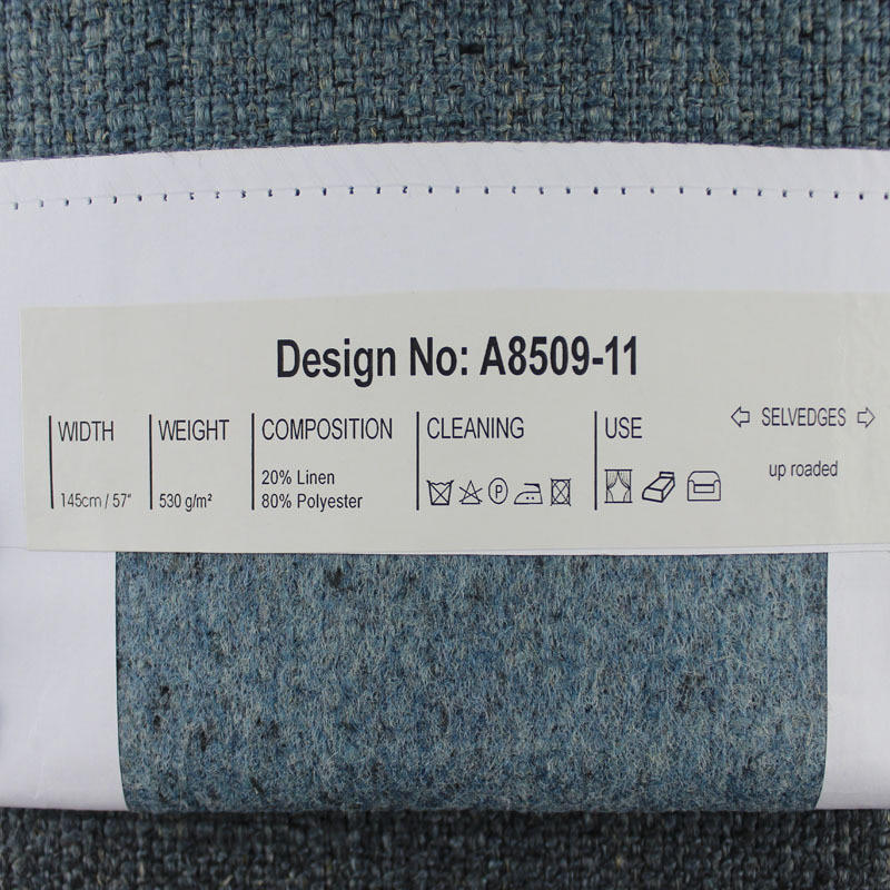 SM-A0034 Thick Density Blended Polyester And Linen Sofa Fabric