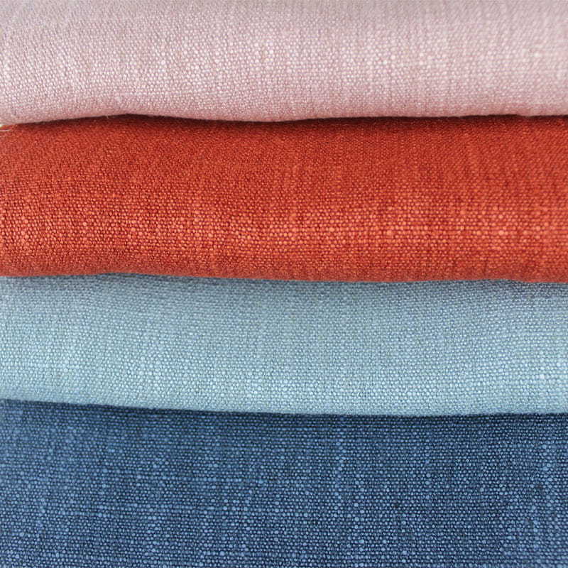 SM-A0032 Dyed Blended Solid Imitation Linen Sofa Fabric