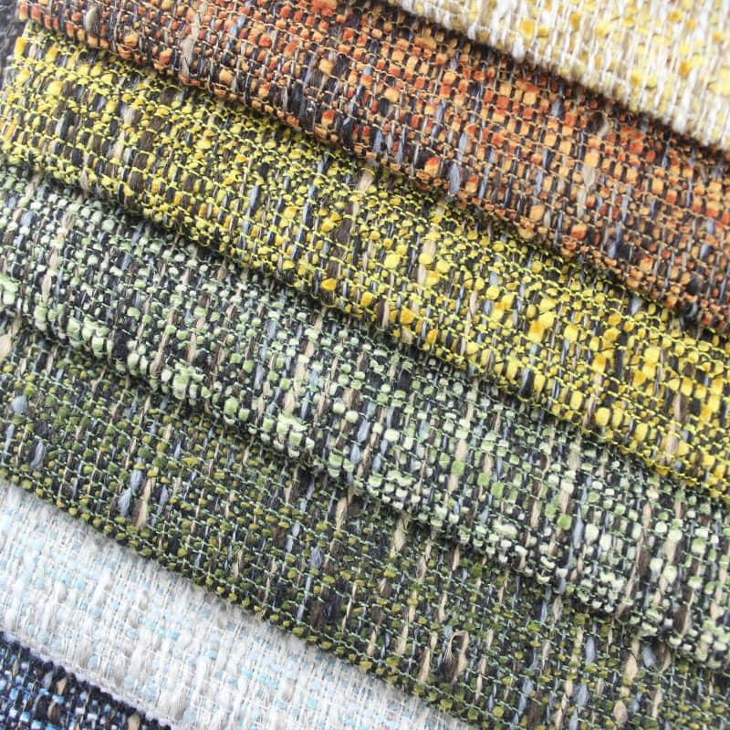 SM-A0011 Blended Multicolored Imitation Linen Sofa Fabric