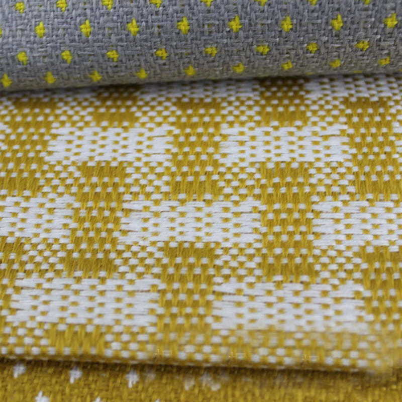 SM-A0007 Floral Pattern Jacquard Imitation Linen Sofa Fabric