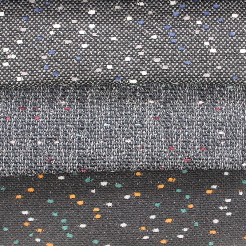 SM-A0027 Colorful Star Dots Jacquard Pattern Imitation Linen Sofa Fabric