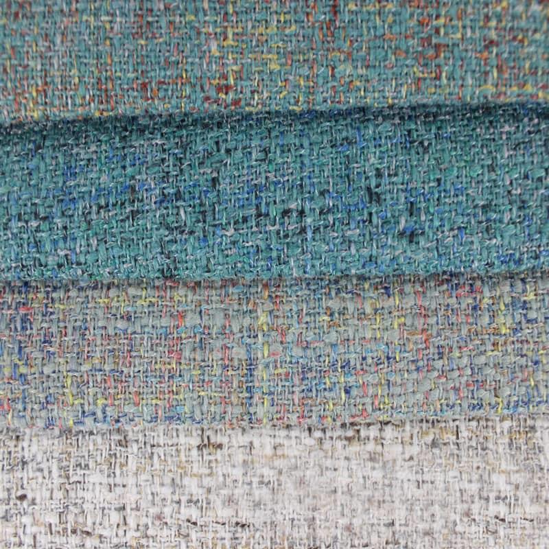 SM-A0024 Bamboo Stripe Multicolor Blended Linen Sofa Fabric