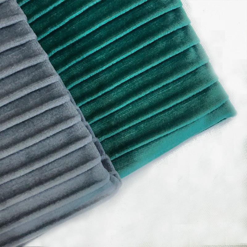 SM-B0019 Three-dimensional Stripe Embossed Dutch Velvet Sofa Fabric